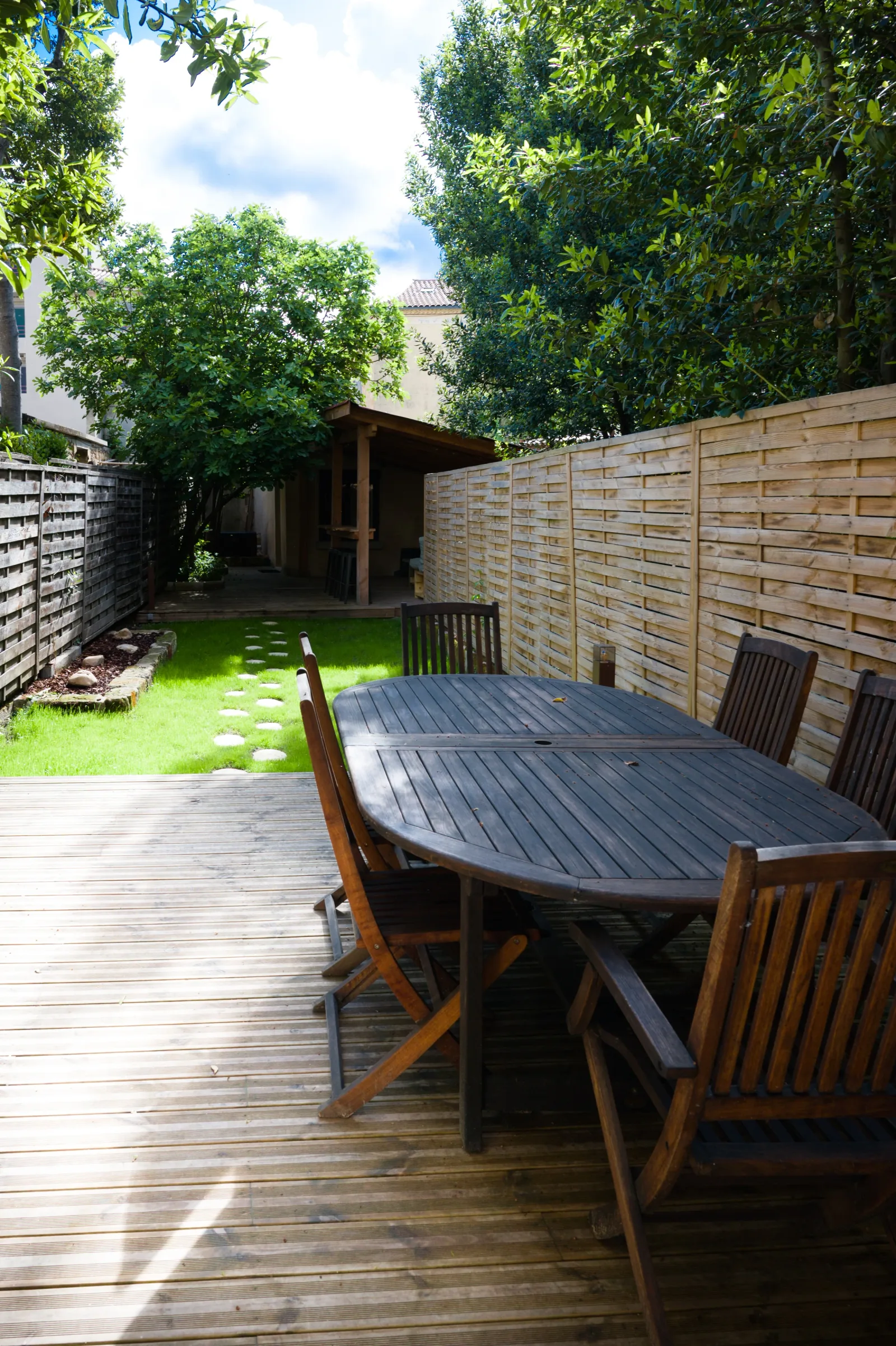 La sortie vers le jardin